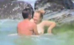 Couple Having Sex At The Sea