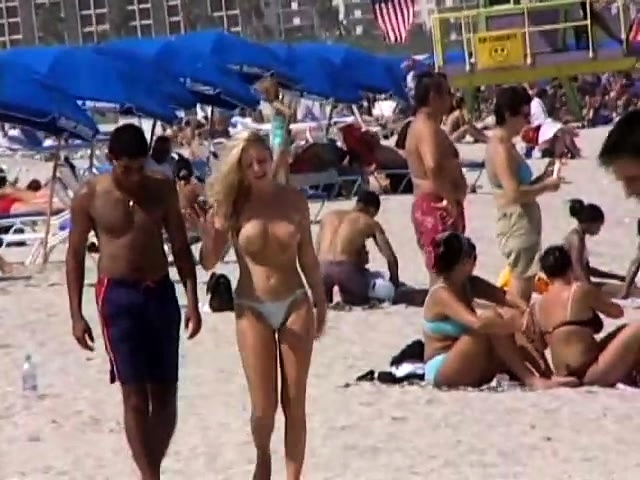 Amateur couple is having sex on the beach