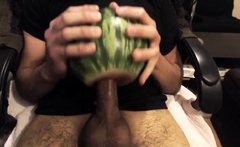 Guy Fucks A Watermelon